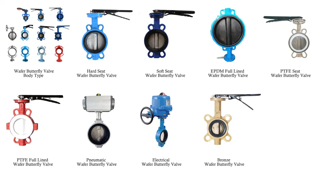 Ductile Iron Resilient Seated Wafer/Lug Type Butterfly Valve